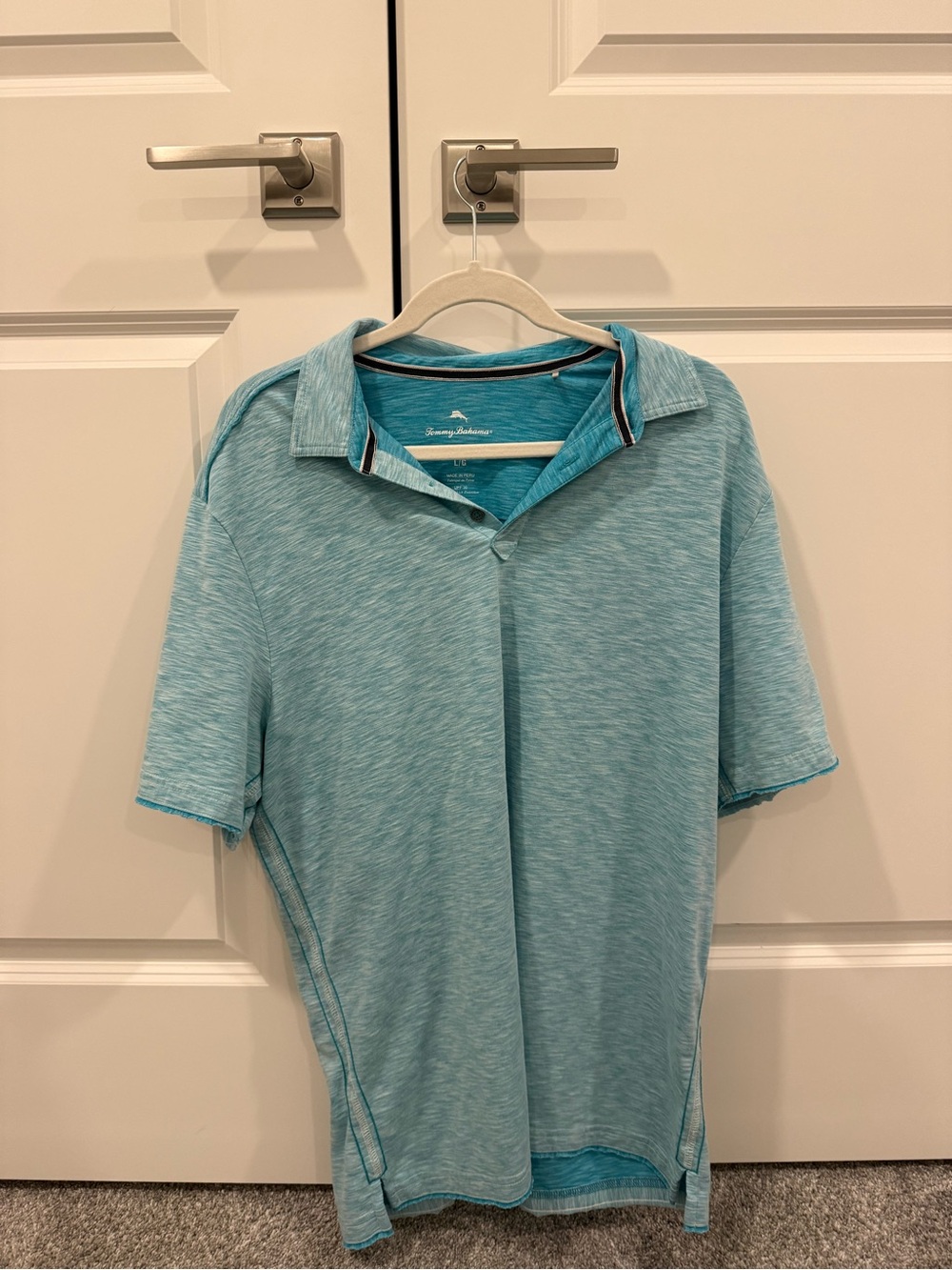 Tommy Bahama IslandZone Teal Short Sleeve Polo
